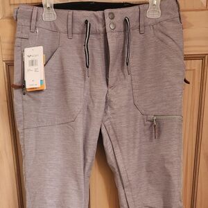 NWT Roxy Nadia Snowboard Ski Pants Insulated Grey Snow Pants Medium